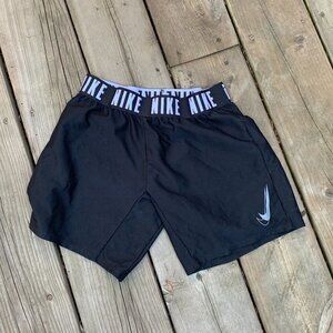 Nike Double Swoosh Shorts Small Black